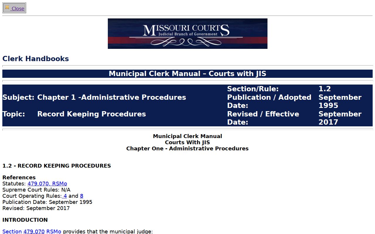New Madrid County court calendar source showing public calendar fields and preparation limits