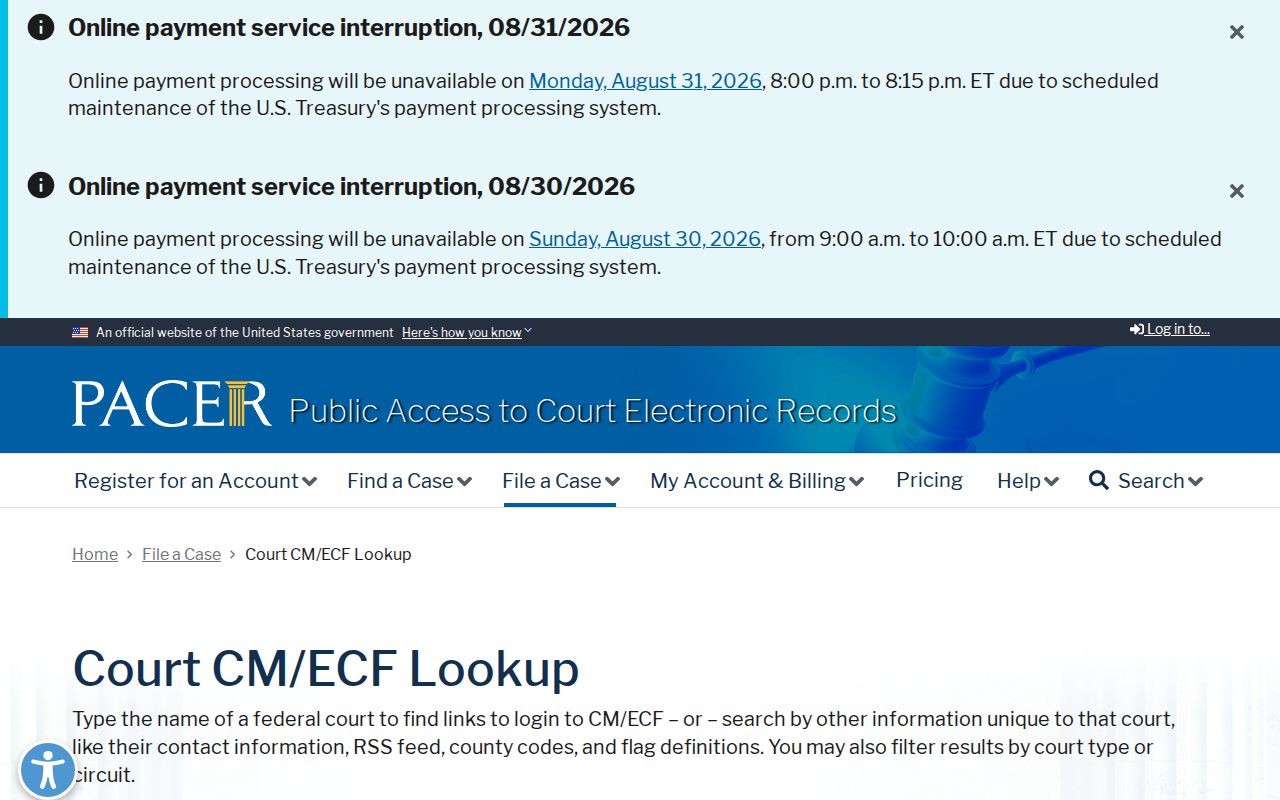 New Madrid County Marston court docket source explaining federal PACER court lookup